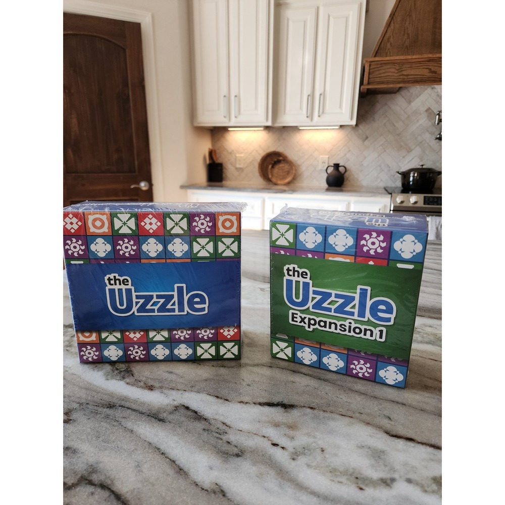 The Uzzle Board Game Base Set and Expansion 1 Bundle New Factory Sealed